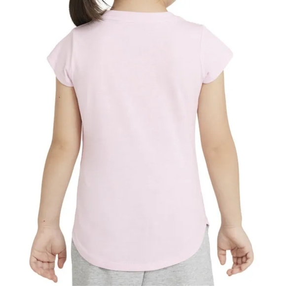NIKE Toddler Girls Love Icon Stack Short Sleeves T-shirt Size 2T - Picture 2 of 5